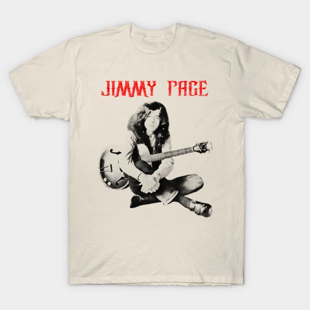 jimmy page visual art T-Shirt by DOGGIES ART VISUAL